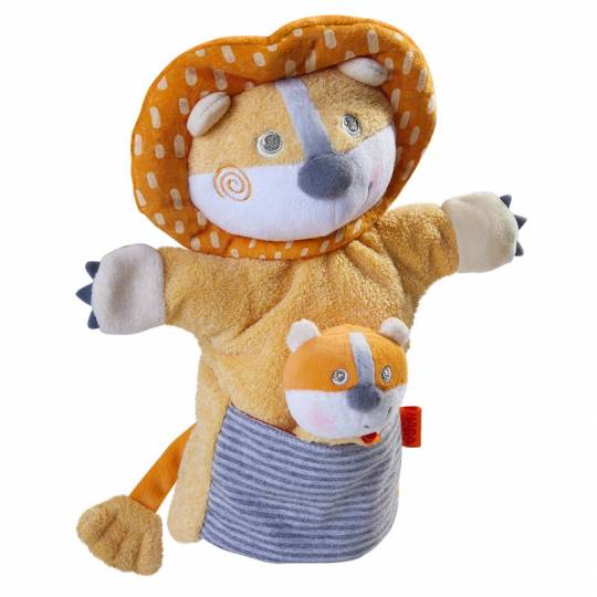 Marionnette à main - Lion avec bébé Haba - 2