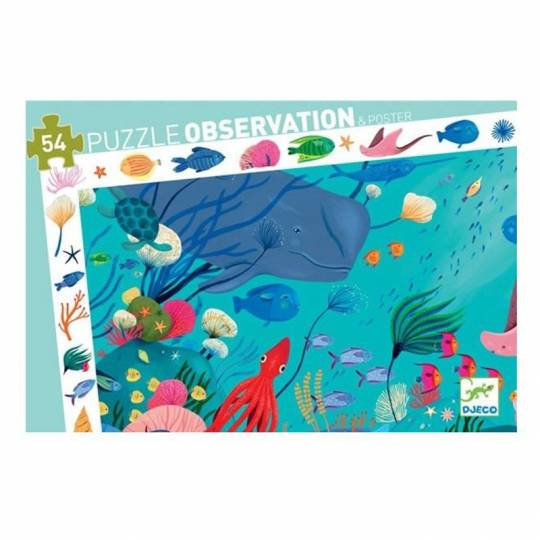 Puzzle d'observation Aquatique - 54 pcs Djeco - 1