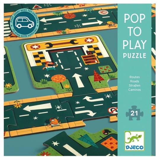 Puzzle routes Pop to play Djeco Djeco - 1