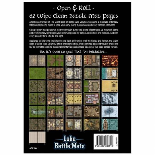 GIANT Book of Battle Mats VOL. 2 (taille A3) Loke Battle Mats - 2