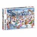 Puzzle Ruyer Ski de Noël - 1000 pcs Piatnik - 1 Puzzle Ruyer Ski de Noël - 1000 pcs Piatnik - 1