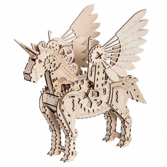 Licorne - maquette 3D mobile en bois Mr Playwood - 1