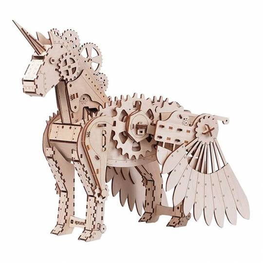 Licorne - maquette 3D mobile en bois Mr Playwood - 2