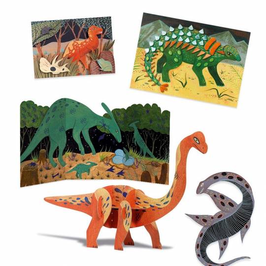6 Activités créatives - Le monde des dinosaures Djeco - 2