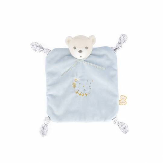 Doudou ourson 4 noeuds bleu 20 cm - Kaloo kaloo - 1