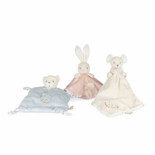 Doudou ourson 4 noeuds bleu 20 cm - Kaloo kaloo - 2