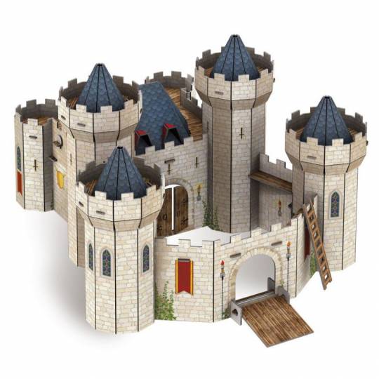 Le Château Fort 3D - Puzzle 3D et livre Sassi - 2