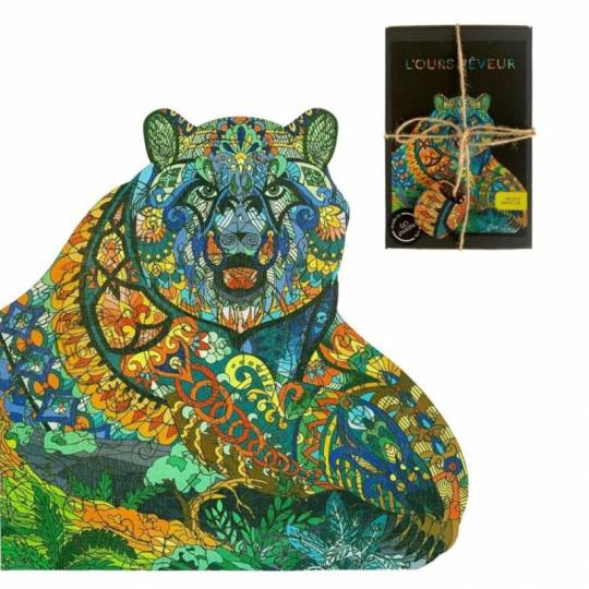 Puzzle L'Ours rêveur - boite en carton Creatif Puzzle - 1