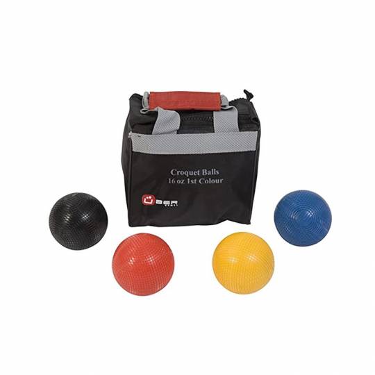 Pack de 4 boules de croquet de 250g - couleurs primaires - Uber Uber Games - 1