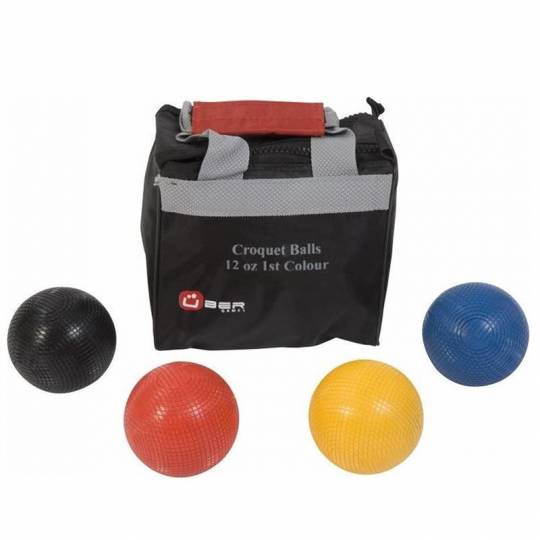 Pack de 4 boules de croquet de 340g - couleurs primaires - Uber Uber Games - 1