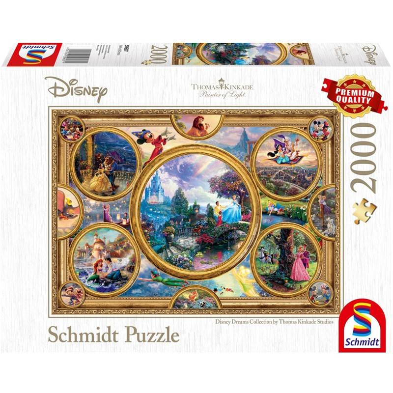 Puzzle 500 pièces : Disney : La Belle et la bête - Schmidt - Rue des Puzzles