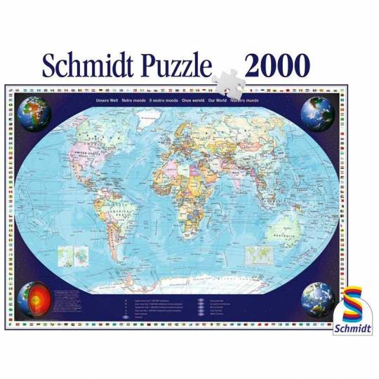 Schmidt Puzzles - Notre monde - 2000 pcs Schmidt - 2