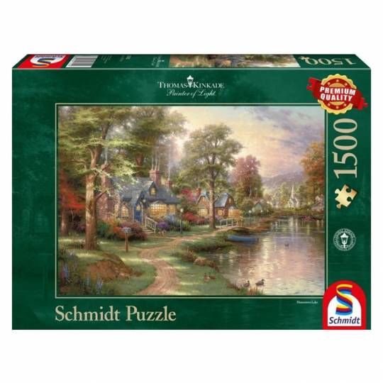 Schmidt Puzzles - La maison sur le lac - 1500 pcs Schmidt - 1