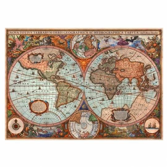 Schmidt Puzzles - Mappemonde antique - 3000 pcs Schmidt - 2