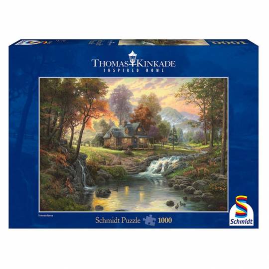 Schmidt Puzzles - Chalet au crépuscule - 1000 pcs Schmidt - 1