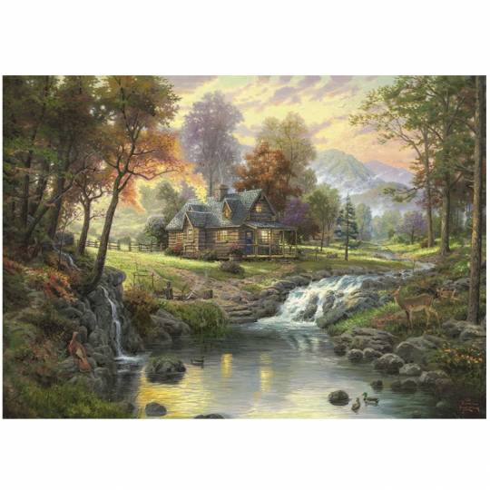 Schmidt Puzzles - Chalet au crépuscule - 1000 pcs Schmidt - 2