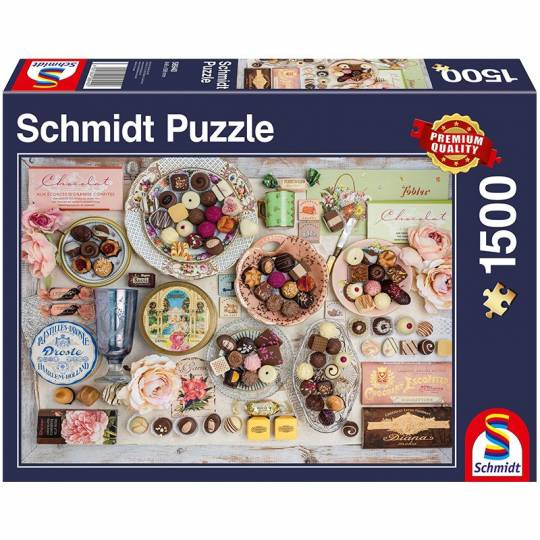 Schmidt Puzzles - Chocolats d'antan - 1500 pcs Schmidt - 1