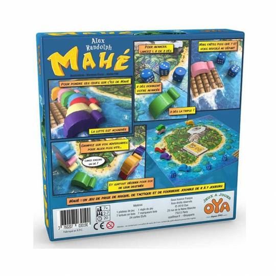 Mahé - OYA - Pour les 5-8 ans - Pour les 8 ans - Adultes - Jeux de société