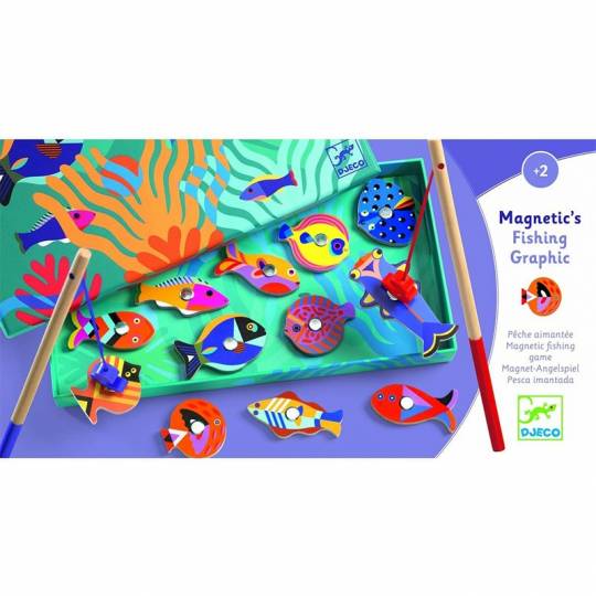 Magnetic's Fishing Graphic - Jeu de Pêche aimanté Djeco - 2