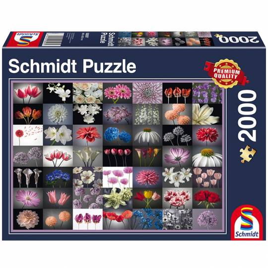 Schmidt Puzzles - Pensée fleurie - 2000 pcs Schmidt - 1