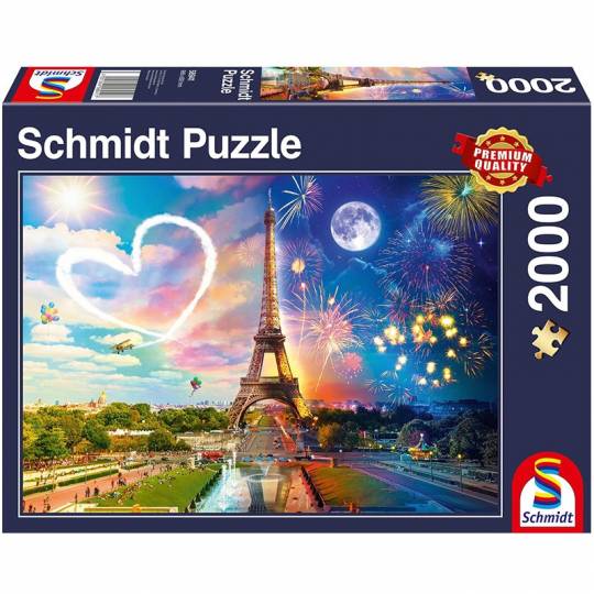 Schmidt Puzzles - Paris Jour et nuit - 2000 pcs Schmidt - 1