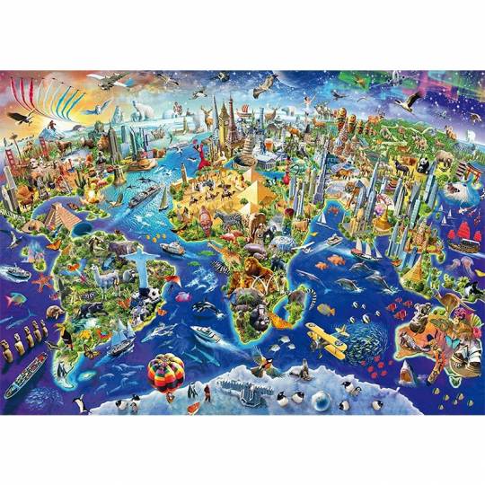 Schmidt Puzzles - Découvre notre monde - 1000 pcs Schmidt - 2