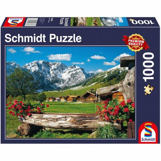 Schmidt Puzzles - Paysage de montagne idyllique - 1000 pcs Schmidt - 1