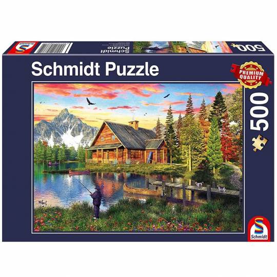 Schmidt Puzzles - Pêche au lac - 500 pcs Schmidt - 1