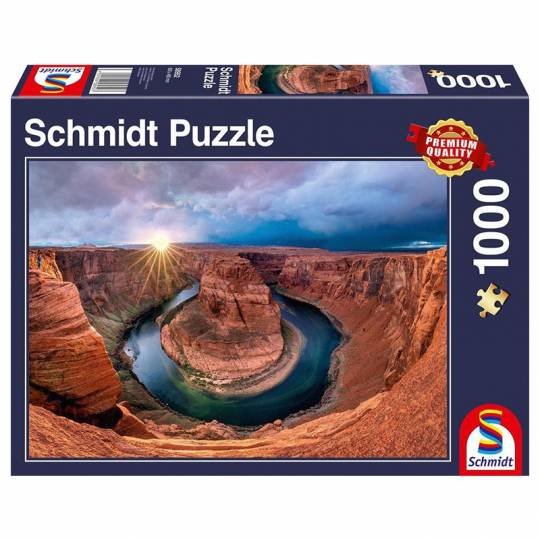Schmidt Puzzles - Glen Canyon, Horseshoe Bend sur la Colorado River - 1000 pcs Schmidt - 1