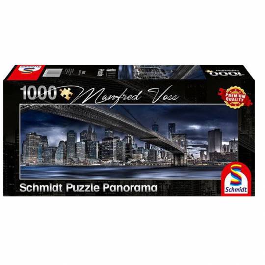 Schmidt Puzzles Panorama - New York, Dark Night - 1000 pcs Schmidt - 1