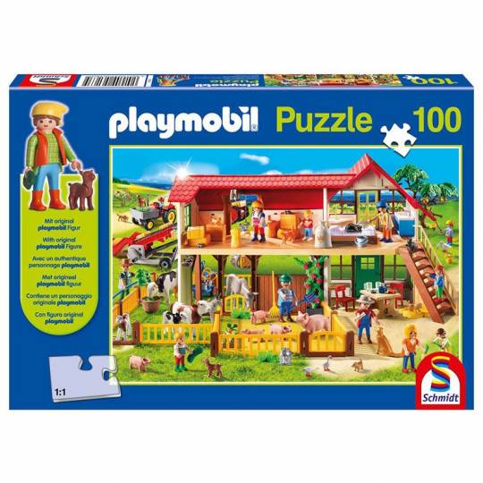 Schmidt Puzzles - Playmobil, Ferme, 100 pcs Schmidt - 1