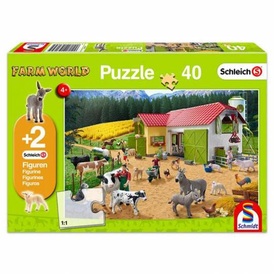 Schmidt Puzzles - Journée à la ferme, 40 pcs Schmidt - 1