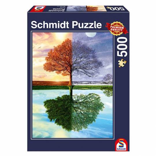 Schmidt Puzzles - L'arbre des quatre saisons, 500 pcs Schmidt - 1