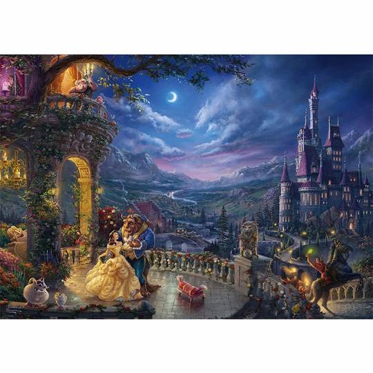 Schmidt Puzzles Disney - La belle et la bête, Danse au clair de la lune - 1000 pcs Schmidt - 2