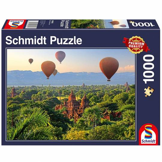 Schmidt Puzzles - Montgolfières à Mandalay, Myanmar - 1000 pcs Schmidt - 1