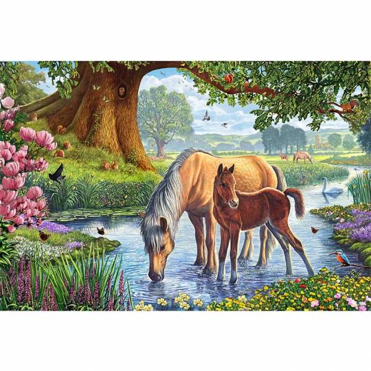 Schmidt Puzzles - Chevaux dans le ruisseau - 150 pcs Schmidt - 2