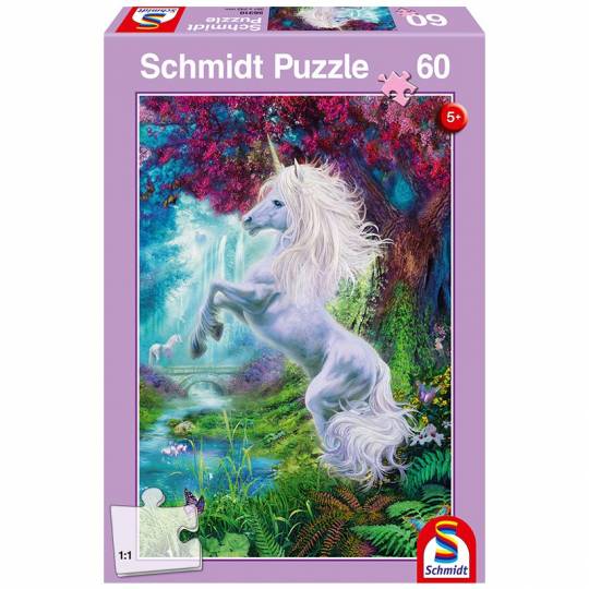 Schmidt Puzzles - Licorne au jardin enchanté - 60 pcs Schmidt - 1
