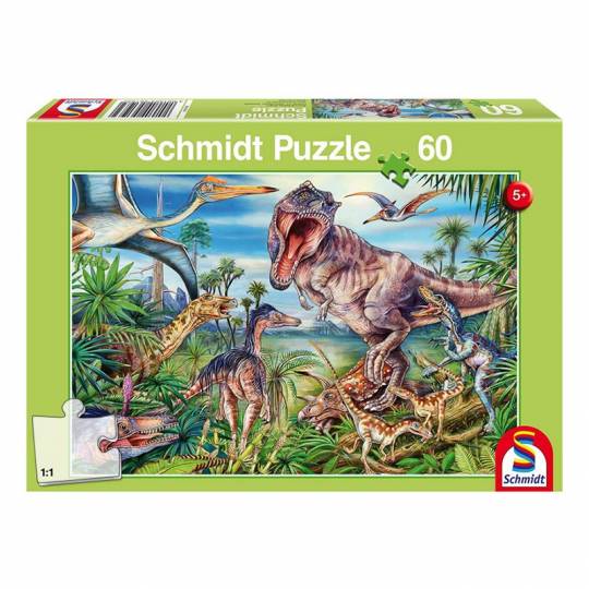 Schmidt Puzzles - Chez les Dinosaures - 60 pcs Schmidt - 1