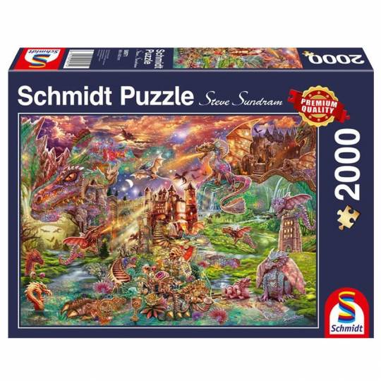 Schmidt Puzzles - Le trésor du dragon - 2000 pcs Schmidt - 1