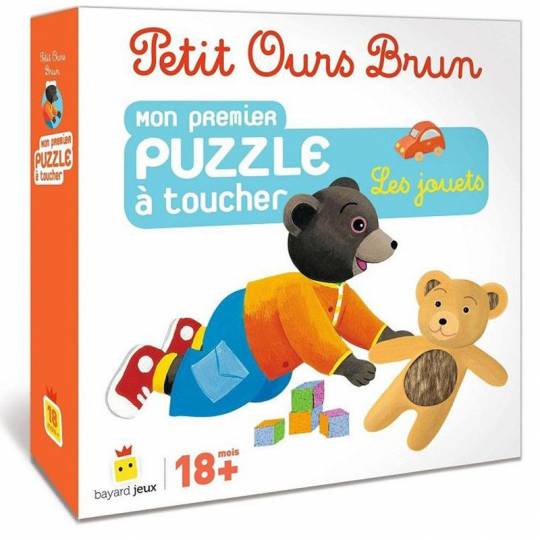 Petit ours brun - Mon premier puzzle à toucher les jouets Bayard Jeux - 1