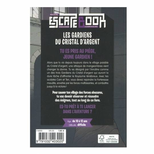 Escape Book Junior - Les gardiens du cristal d'argent 404 Éditions - 2