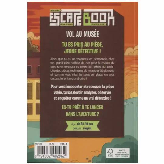 Escape Book Junior - Vol au musée 404 Éditions - 2
