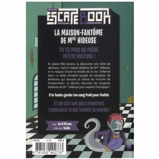 Escape Book Junior - La maison-fantôme de Mme Hideuse 404 Éditions - 2