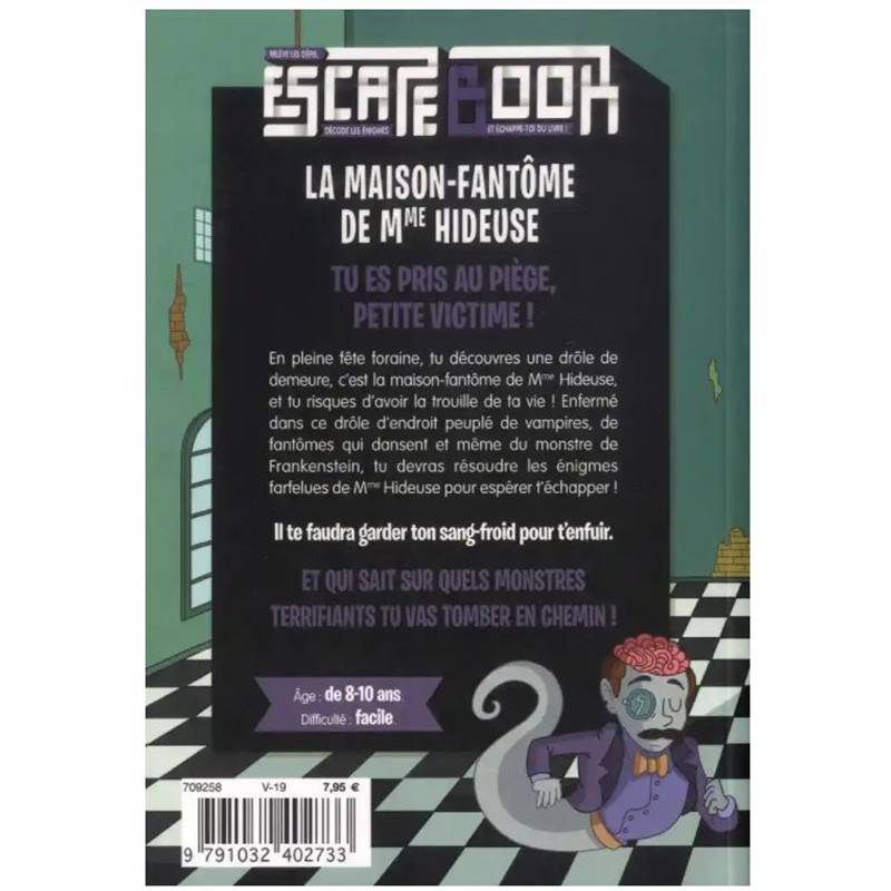 Escape Book Enfant - La maison-fantôme de Mme Hideuse - BCD JEUX