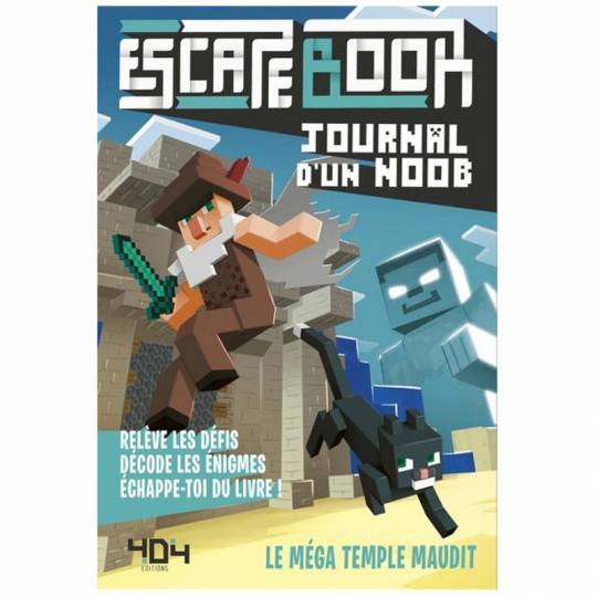 Escape Book Junior - Journal d'un noob: Le mega temple maudit 404 Éditions - 1