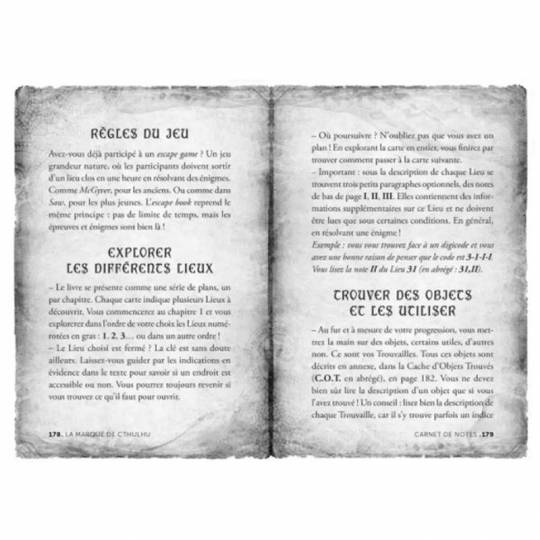 Escape Book -  La marque de cthulhu 404 Éditions - 2
