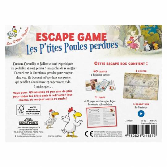 Escape Box Les p'tites poules perdues Les livres du Dragon d'or - 2