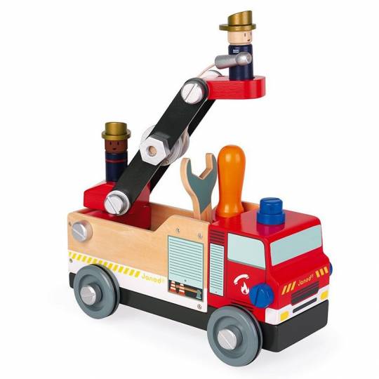 Camion de pompiers Brico'kids Janod - 1
