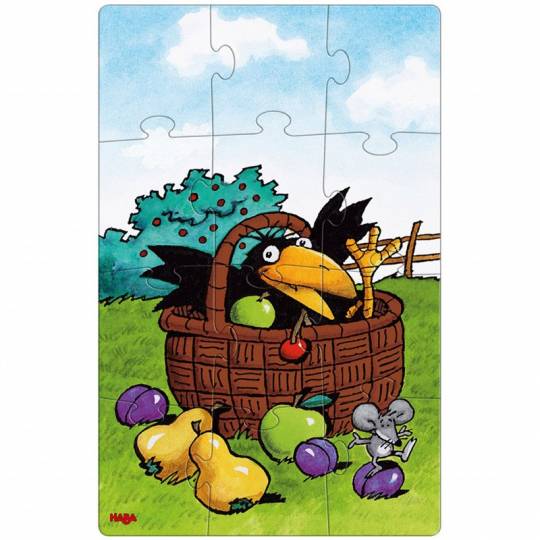 Puzzle 2 en 1 Le Verger - 12 pcs Haba - 2