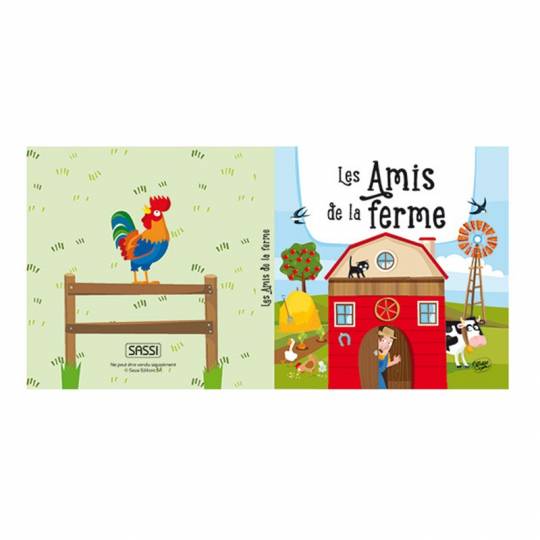 Les Amis de la Ferme - Puzzle géant et livre Sassi - 2